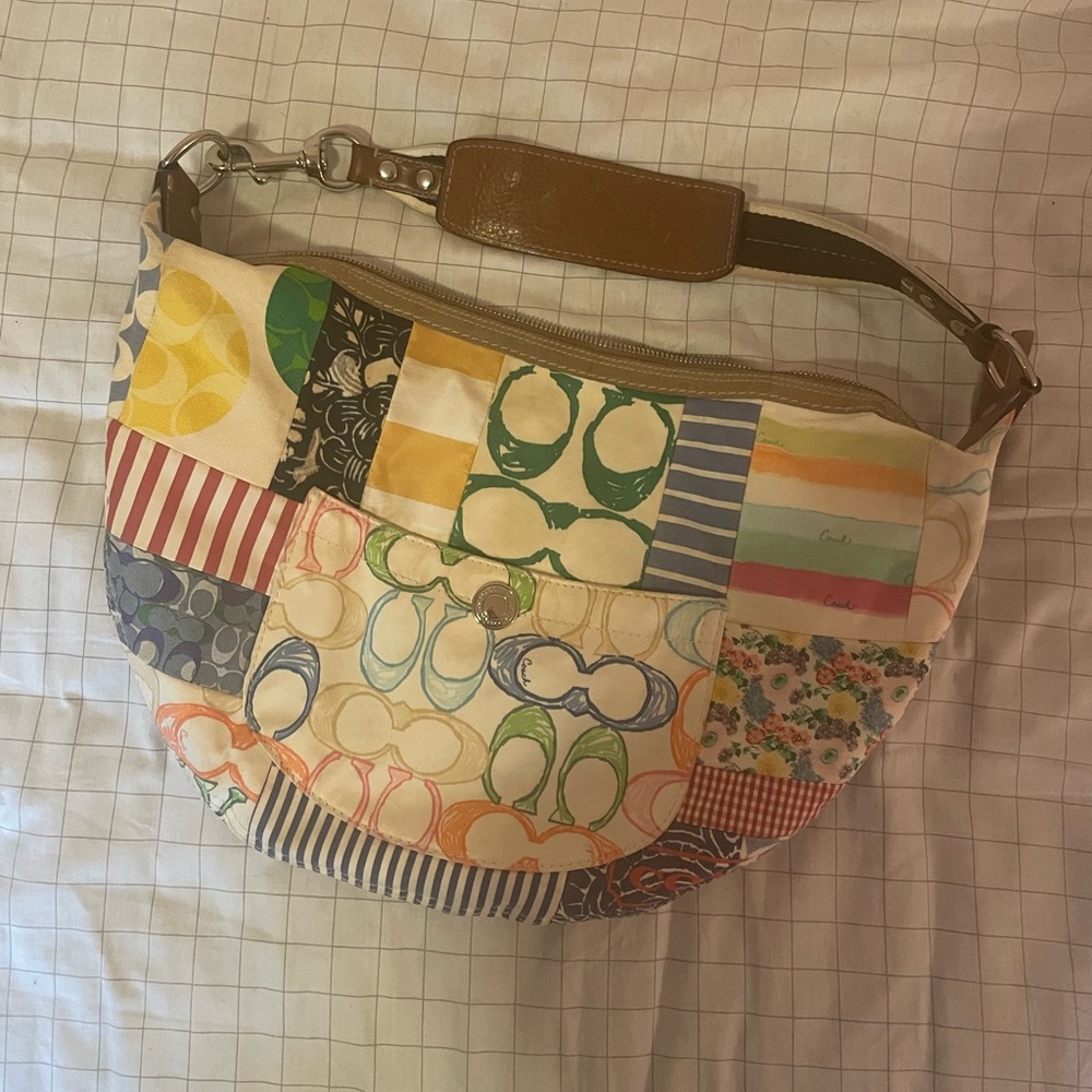 Vintage Coach patchwork purse